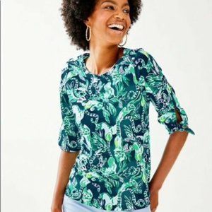 Lilly Pulitzer In The Detail Title Wave top Size S